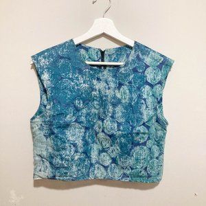 Handmade Cotton Linen Crop Top